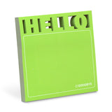 Knock Knock Hello Diecut Sticky Notes Adhesive Paper Notepad - Knock Knock Stuff SKU 12566