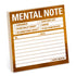 Knock Knock Mental Note Metallic Sticky Notes Adhesive Paper Notepad - Knock Knock Stuff SKU 12575