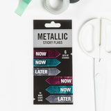 Knock Knock Now / Later Metallic Sticky Flags - Knock Knock Stuff SKU 