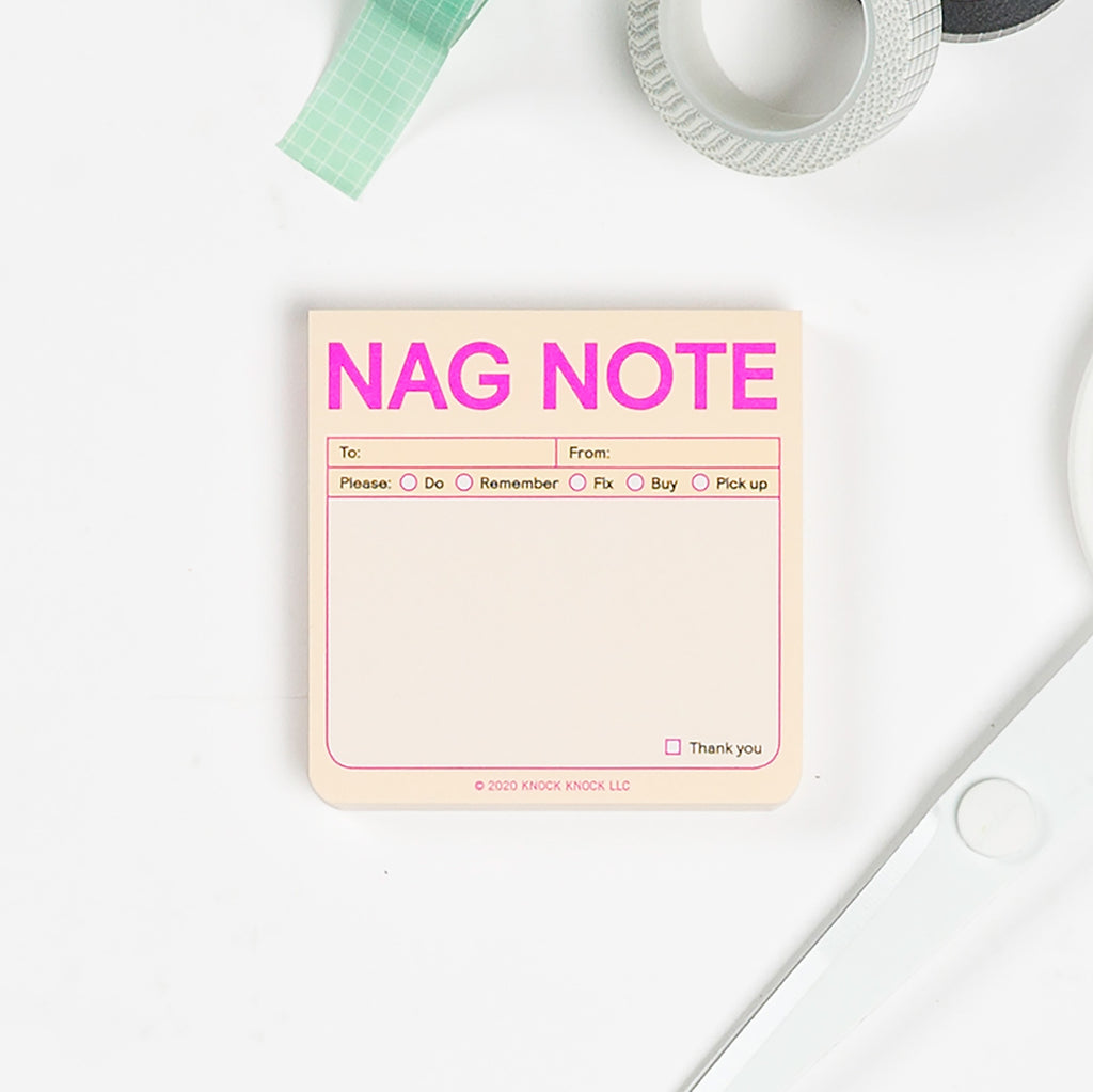 Nag Note Sticky Notes (Pastel Version) | Knock Knock
