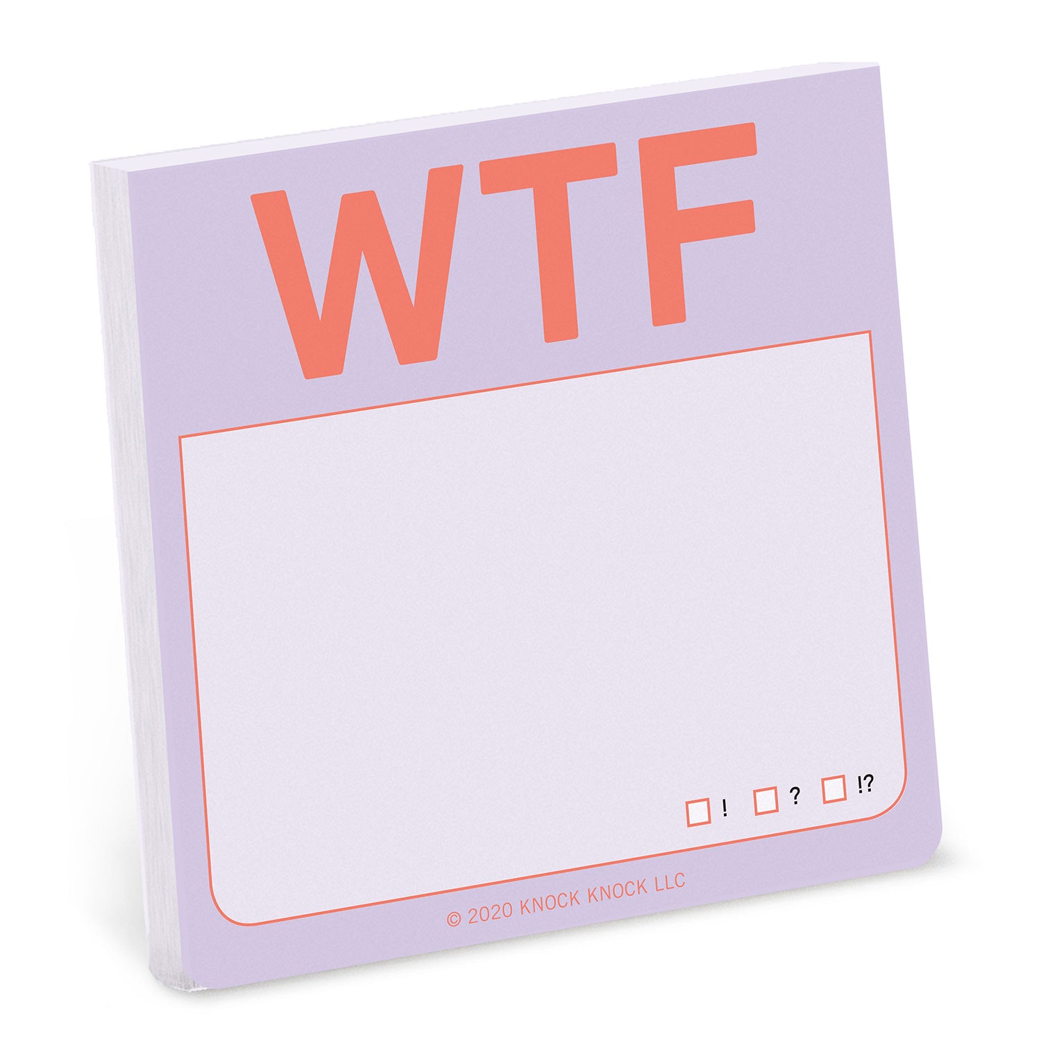 Knock Knock WTF Sticky Notes (Pastel Version) Adhesive Paper Notepad - Knock Knock Stuff SKU 12591