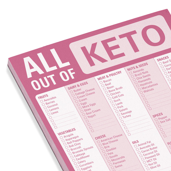 All Out Of® Pad with Magnet (Keto)
