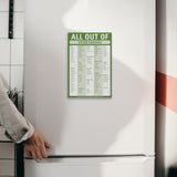 All Out Of® Pad with Magnet (Vegetarian)