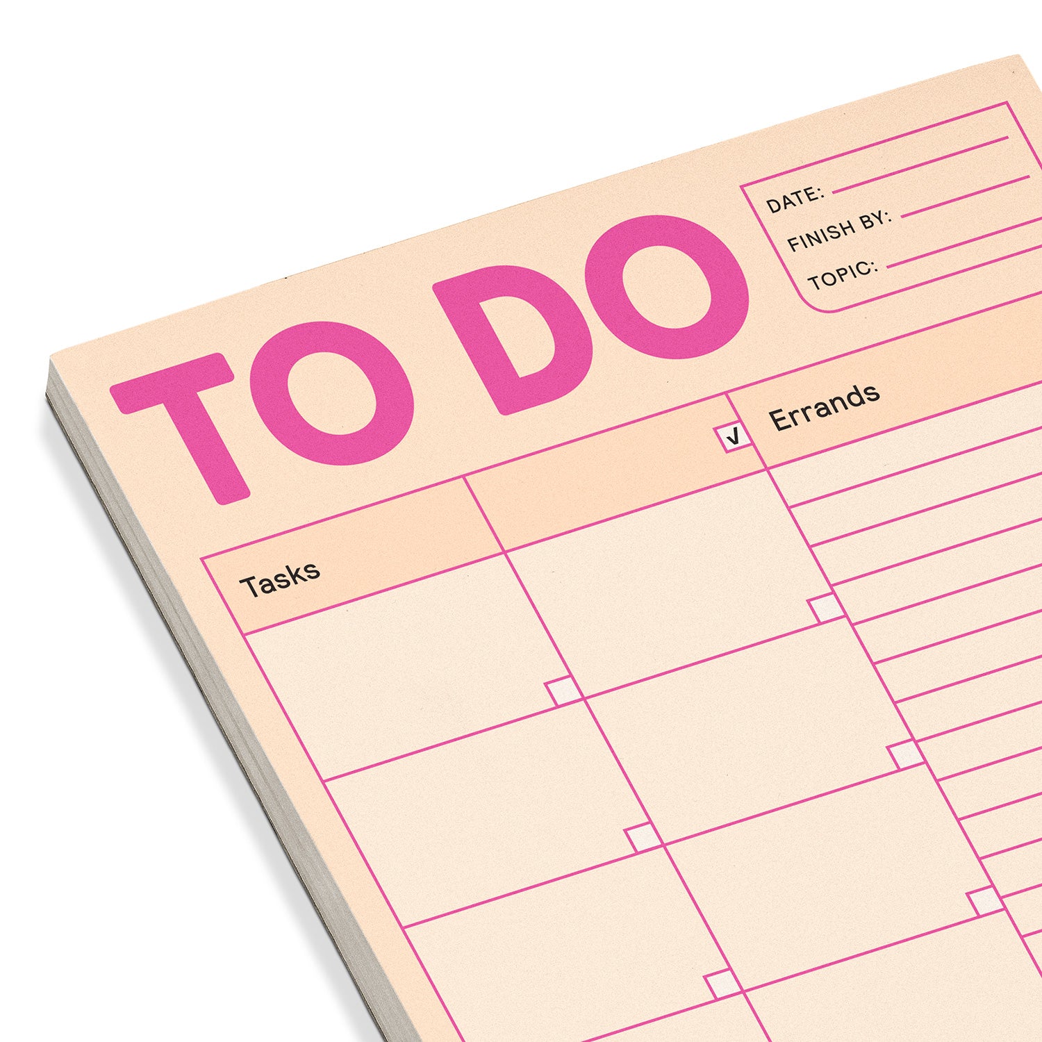 Knock Knock To Do Pad, To-Do List Notepad for Daily Tasks, Errands, Notes,  6 x 9-inches (Blue)