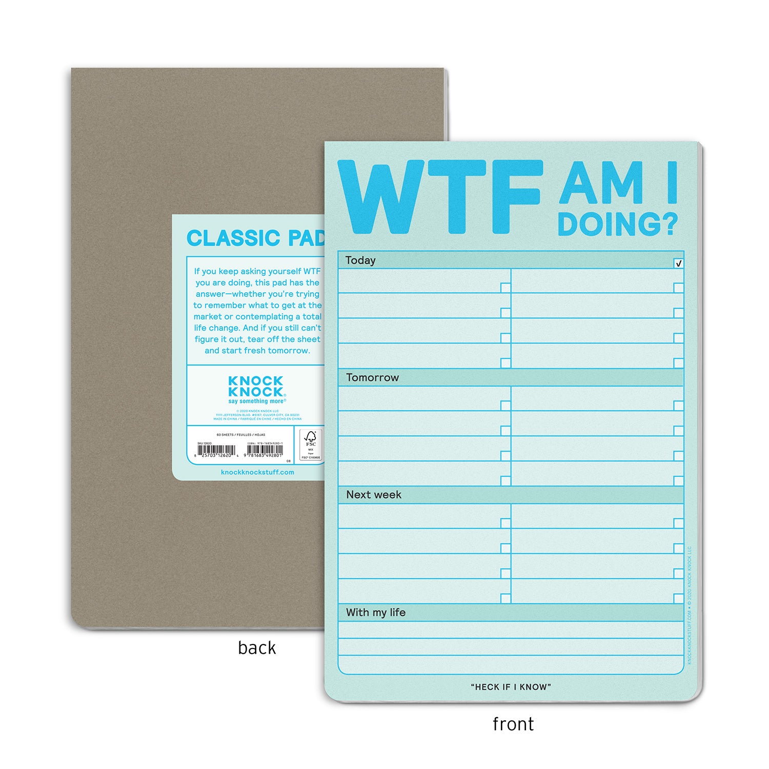 WTF Am I Doing? Pad (Pastel Version) by Knock Knock, SKU: 12620