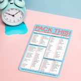 Pack This! Pad (Pastel Version) by Knock Knock, SKU: 12623