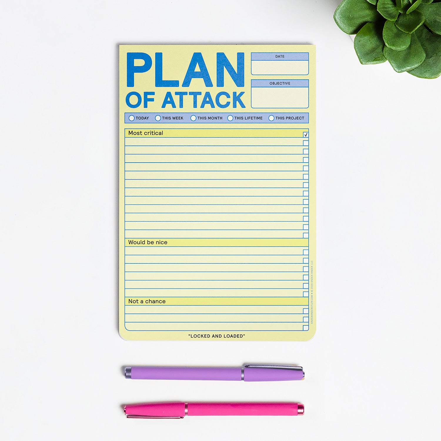 Plan of Attack Pad by Knock Knock, SKU: 12624