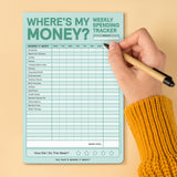 Weekly Money Tracker Pad by Knock Knock, SKU 12634