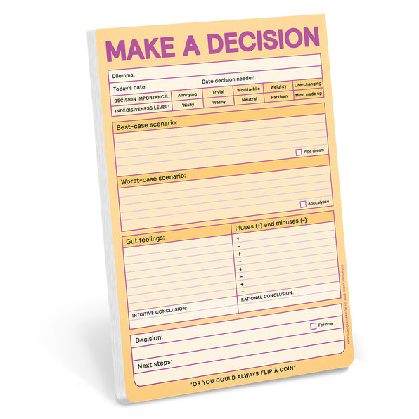 Make a Decision Pad by Knock Knock, SKU 12635