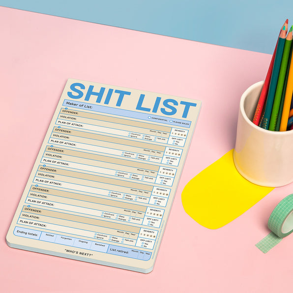 Shit List Pad (Pastel Version)