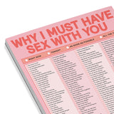 Why I Must Have Sex with You Pad (Pastel Version)