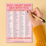 Why I Must Have Sex with You Pad (Pastel Version)