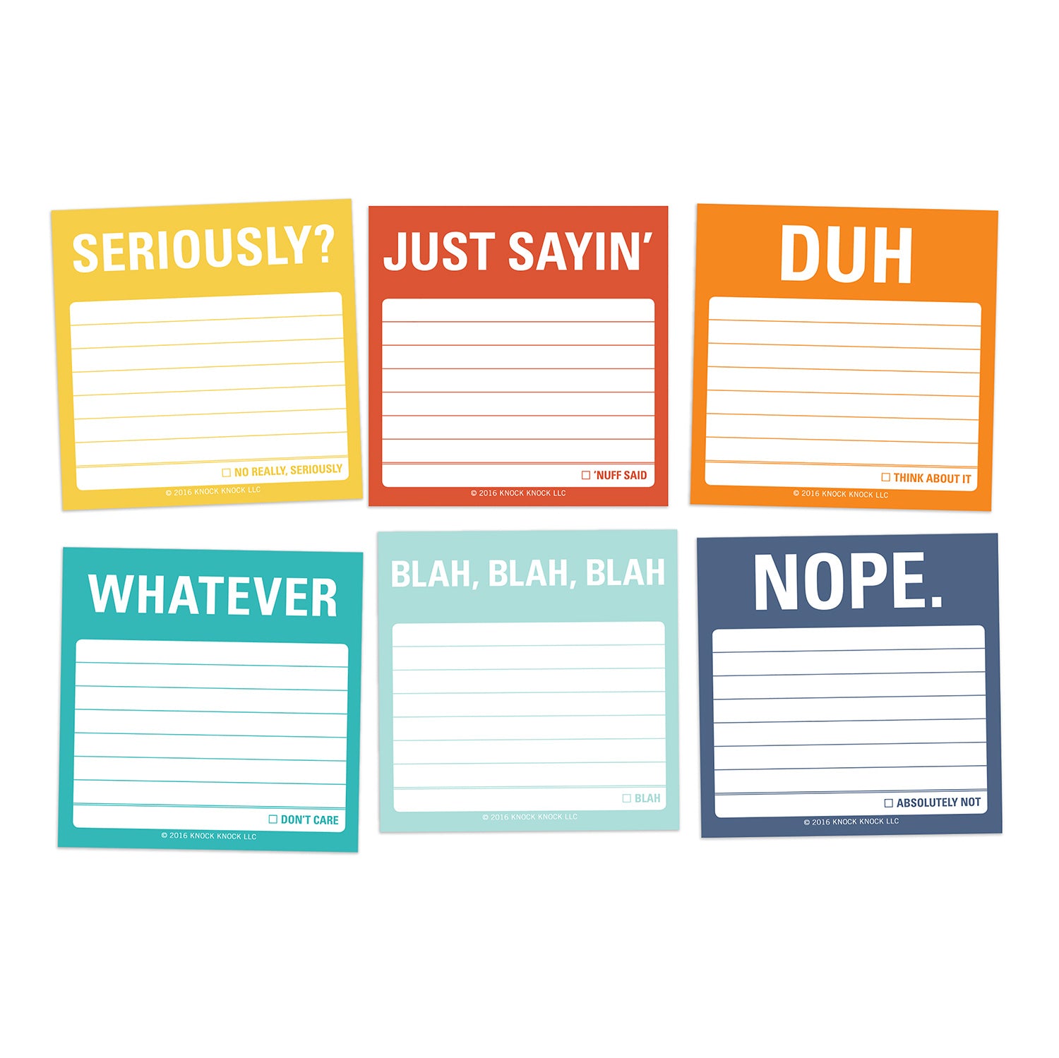 Tell It Like It Is Sticky Notes Set / Packet