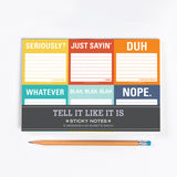 Tell It Like It Is Sticky Notes Set / Packet