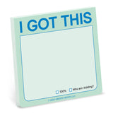 Knock Knock You Got This Sticky Note (Pastel Version) Adhesive Paper Notepad - Knock Knock Stuff SKU 12711