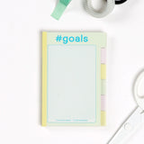 Knock Knock #Goals Tabbed Sticky Notes - Knock Knock Stuff SKU 