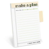 Knock Knock Make A Plan Sticky Tabs Notepad Sticky Notes / Sticky Tabs Note Pad Adhesive Paper Notepad - Knock Knock Stuff SKU 12738