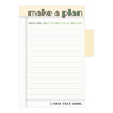 Knock Knock Make A Plan Sticky Tabs Notepad Sticky Notes / Sticky Tabs Note Pad - Knock Knock Stuff SKU 