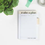 Knock Knock Make A Plan Sticky Tabs Notepad Sticky Notes / Sticky Tabs Note Pad - Knock Knock Stuff SKU 