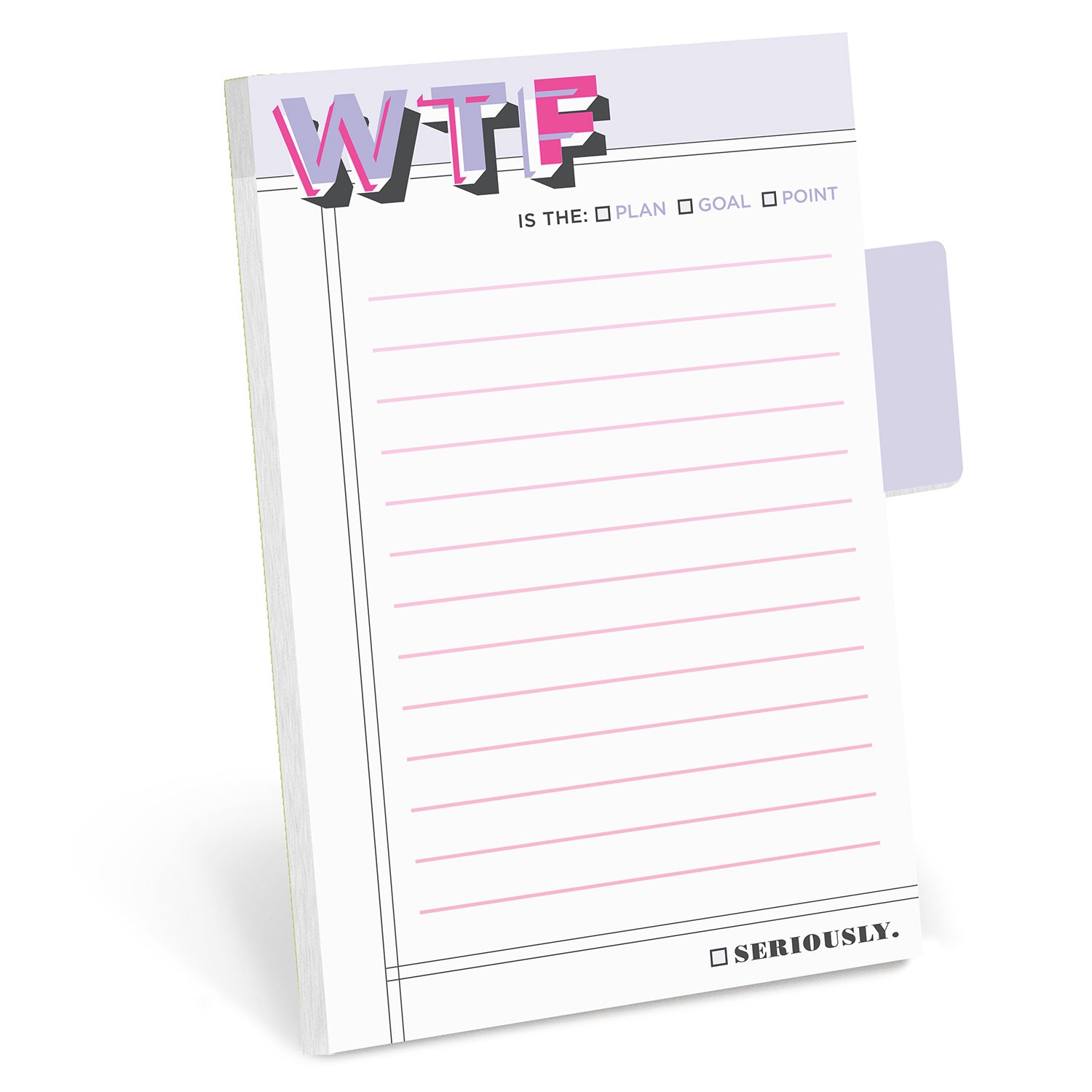 Knock Knock WTF Sticky Notes / Sticky Tabs Notepad Adhesive Paper Notepad - Knock Knock Stuff SKU 12739