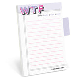 Knock Knock WTF Sticky Notes / Sticky Tabs Notepad Adhesive Paper Notepad - Knock Knock Stuff SKU 12739