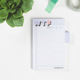 Knock Knock WTF Sticky Notes / Sticky Tabs Notepad - Knock Knock Stuff SKU 