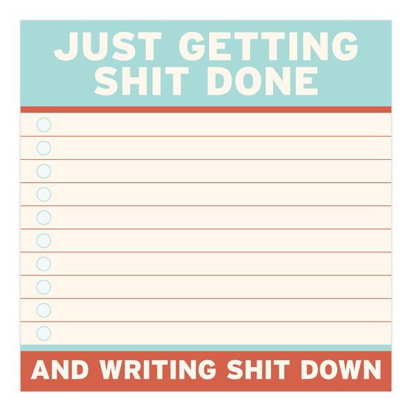 Knock Knock Getting Shit Done Large Sticky Notes (4 x 4-inches) - Knock Knock Stuff SKU 