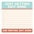 Knock Knock Getting Shit Done Large Sticky Notes (4 x 4-inches) - Knock Knock Stuff SKU 
