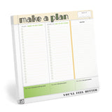 Knock Knock Make a Plan Sticky Paper Mousepad Adhesive Paper Notepad - Knock Knock Stuff SKU 13031