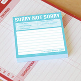 Knock Knock Sorry Not Sorry Sticky Notes - Knock Knock Stuff SKU 