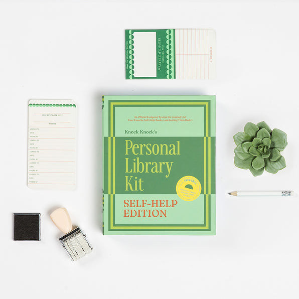 Knock Knock Personal Library Kit: Self-Help Book Edition - Knock Knock Stuff SKU 