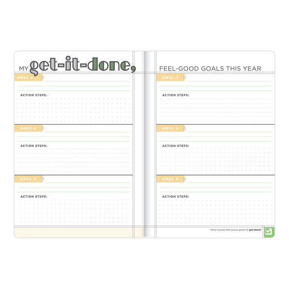 Knock Knock Make a Plan Undated Planner & Weekly Agenda Notebook - Knock Knock Stuff SKU 
