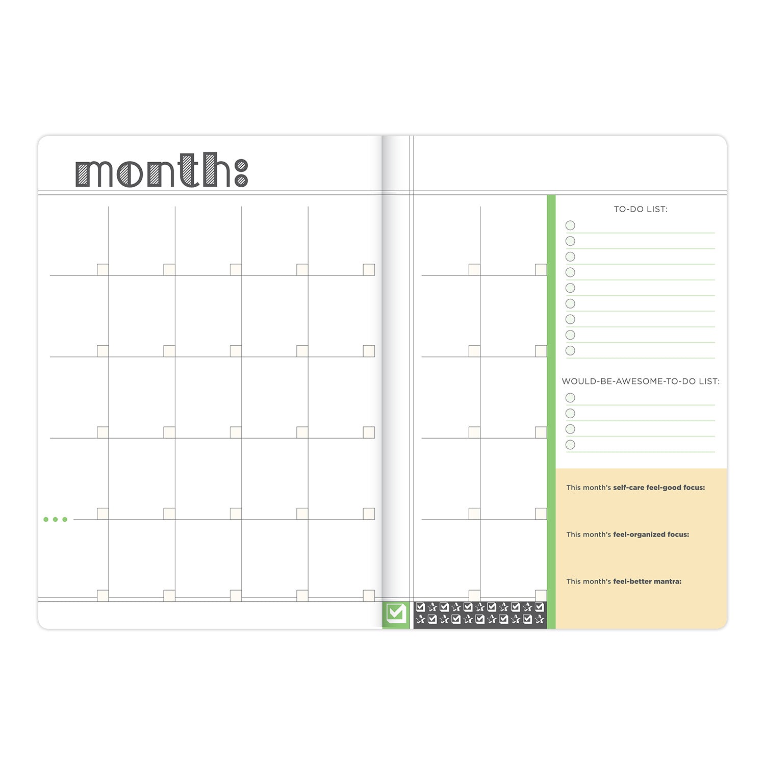 Knock Knock Make a Plan Undated Planner & Weekly Agenda Notebook - Knock Knock Stuff SKU 