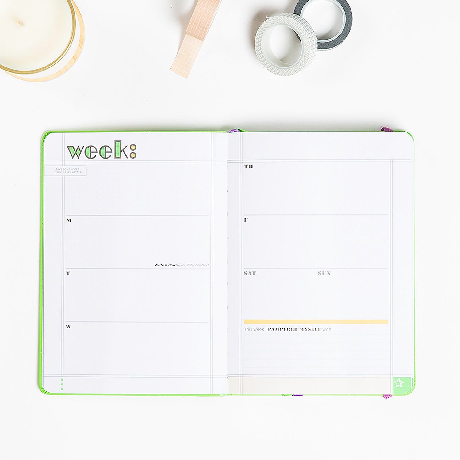 Knock Knock Make a Plan Undated Planner & Weekly Agenda Notebook - Knock Knock Stuff SKU 