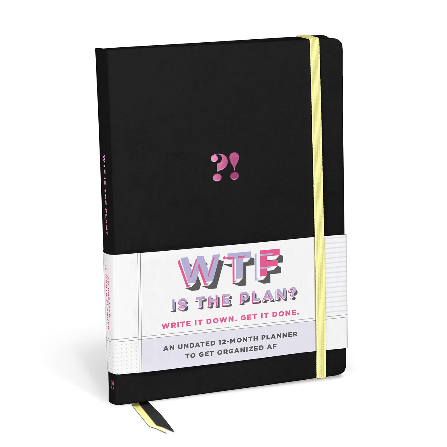 Knock Knock WTF Undated Planner & Weekly Agenda Notebook Paperback Lined Notebook - Knock Knock Stuff SKU 15026