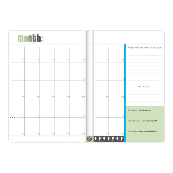 Knock Knock Crush Those Goals Undated Planner & Weekly Agenda Notebook