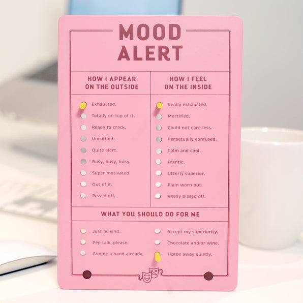 Mood Alert Note Mood Alert Desktop Pegboard | Knock Knock