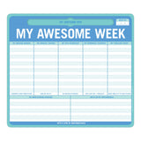 Knock Knock My Awesome Week Pen-to-Paper Mousepad Adhesive Paper Notepad - Knock Knock Stuff SKU 12614