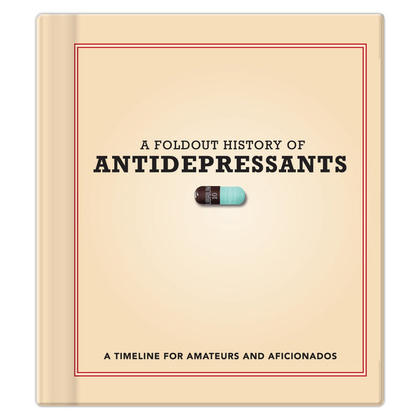 Knock Knock A Foldout History of Antidepressants Hardcover Funny Book - Knock Knock Stuff SKU 50009