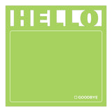 Knock Knock Hello Diecut Sticky Notes - Knock Knock Stuff SKU 