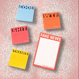 Knock Knock Fake News Great Big Sticky Notes - Knock Knock Stuff SKU 