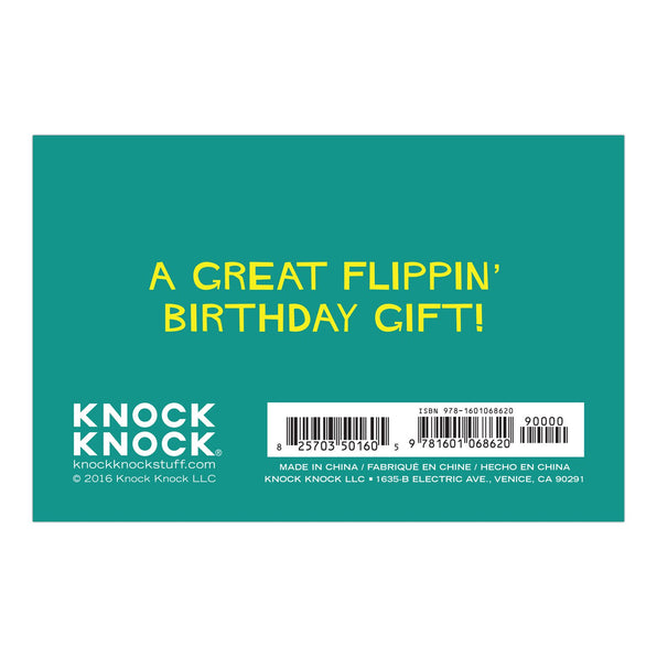 Knock Knock Happy Birthday! Flipbook - Knock Knock Stuff SKU 