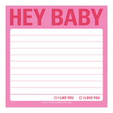 Knock Knock Hey Baby Sticky Notes - Knock Knock Stuff SKU 