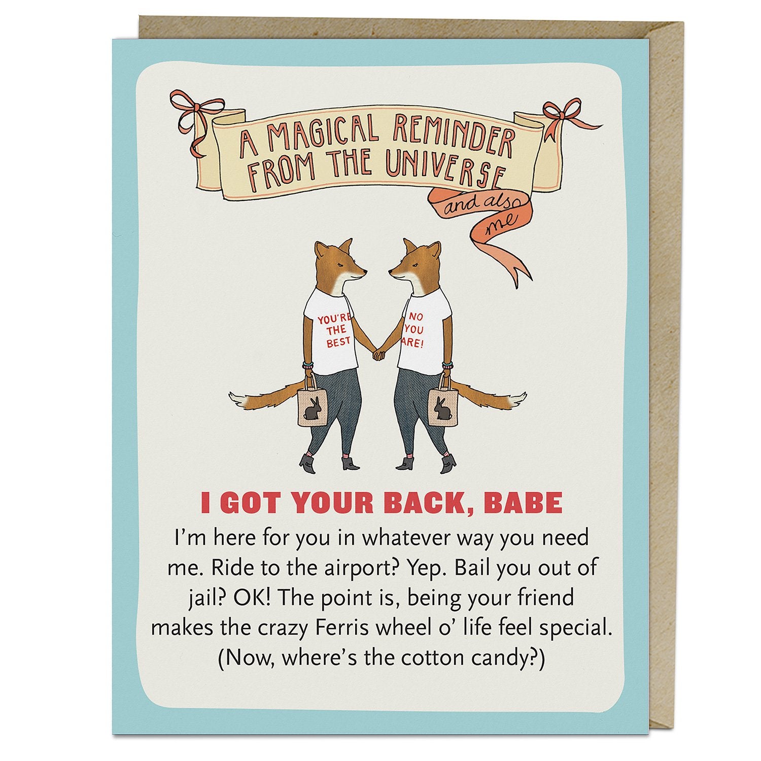 Knock Knock Got Your Back Affirmators!® Greeting Card Affirmation Cards - Knock Knock Stuff SKU 2-02837