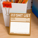 Knock Knock Shit List Sticky Notes - Knock Knock Stuff SKU 