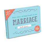 Knock Knock Wishes, Advice, and Happy Thoughts for Your Marriage Wedding Shower Fill in the Love® Book Fill-in-the-Blank Love about You Book - Knock Knock Stuff SKU 50261