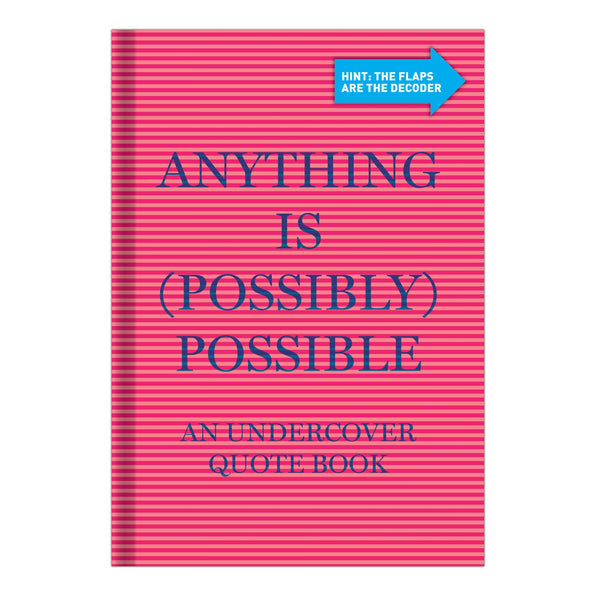 Knock Knock Anything is (Possibly) Possible Undercover Quote Book - Knock Knock Stuff SKU 