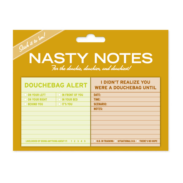 Douchebag Nasty Note