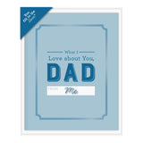 Knock Knock What I Love About Dad Fill in the Love® Card Booklet - Knock Knock Stuff SKU 