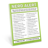 Knock Knock Nerd Alert Nifty Notes Paper Notepad - Knock Knock Stuff SKU 12124